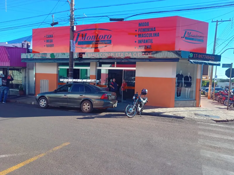Fachada comercial da JMontoro Confecções